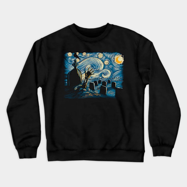 Starry Halloween Crewneck Sweatshirt by ddjvigo